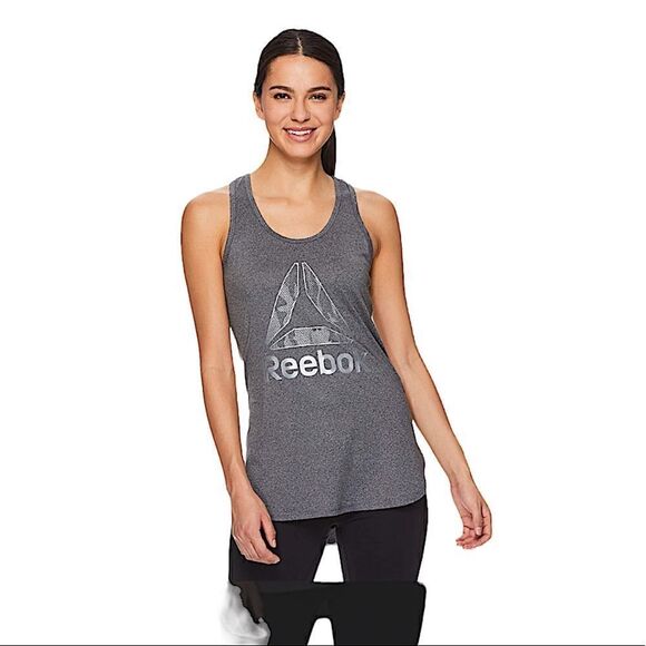 Heather Gray Reebok Women’s Legend Racerback Tank - Picture 2 of 12